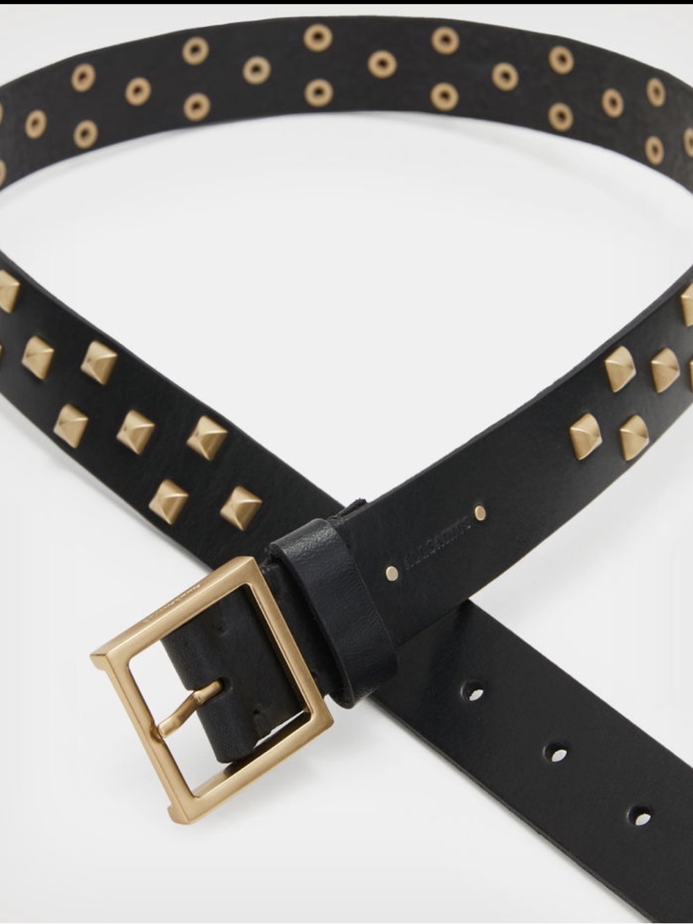 NWOT All Saints “Sonia Studded Leather Belt” Size Medium